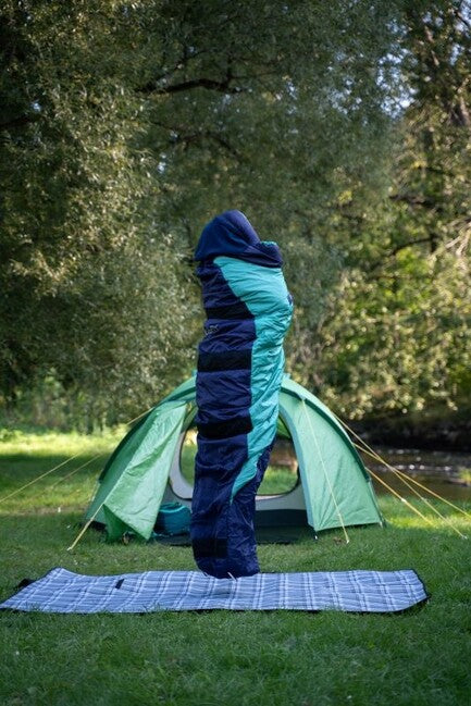 HUSKY sac de dormit iarnă sintetic Emotion -20, albastru/mentol