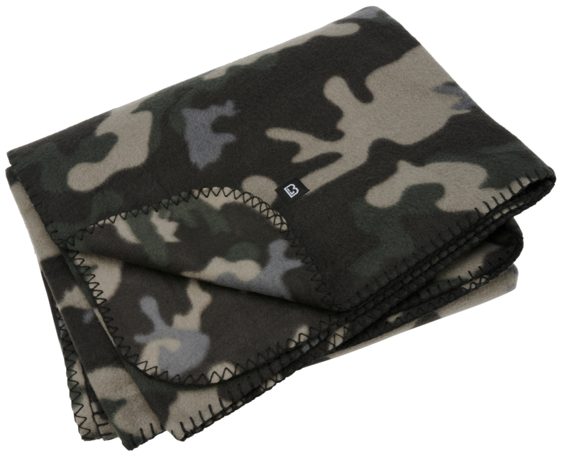 Brandit pătură fleece, darkcamo, 135 x 175 cm