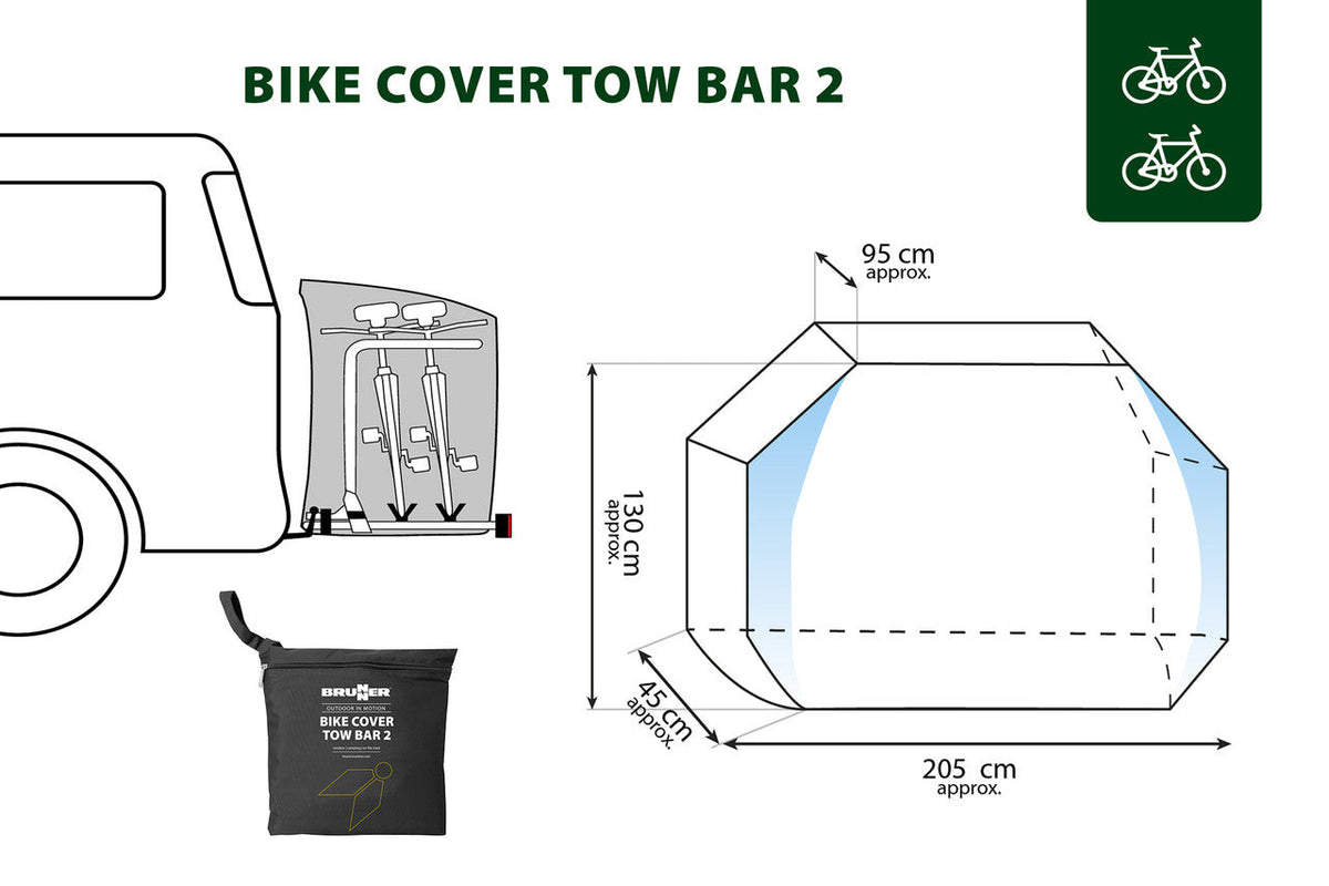 Brunner Hitch Bike Cover husă pentru bicicletă 1/2