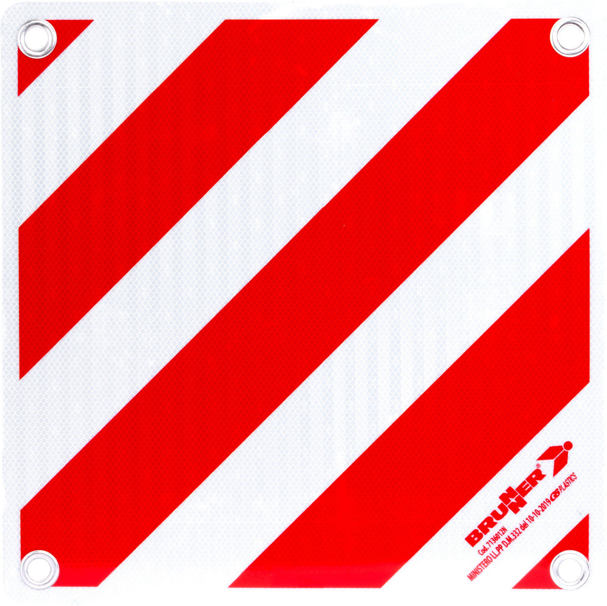 Brunner Zebra ALU marcaj pentru marfă care depășește