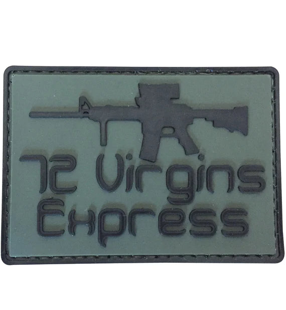 WARAGOD Emblemă 72 Virgins Express PVC Patch
