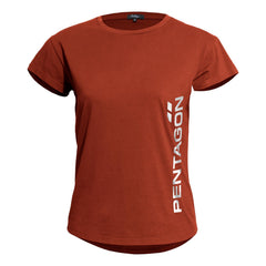 Pentagon Whisper tricou scurt pentru femei, Maroon Red