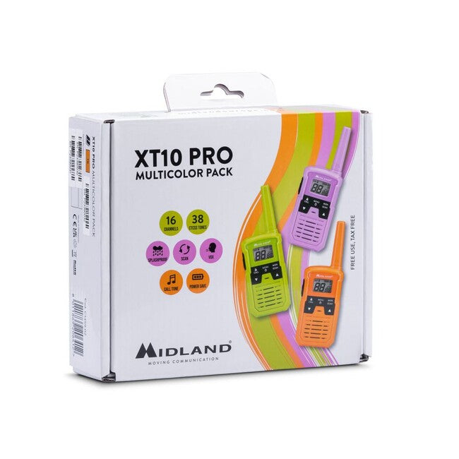 Midland XT10 PRO set stații radio outdoor Multicolor tricolor