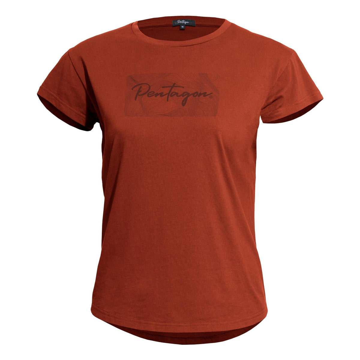 Pentagon Whisper Contour tricou scurt pentru femei, maroon red
