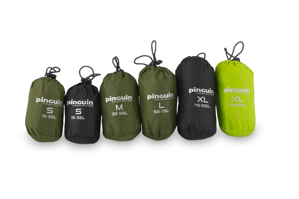 Pinguin Raincover husă de ploaie pentru rucsac 15-35L, galbenă-verde