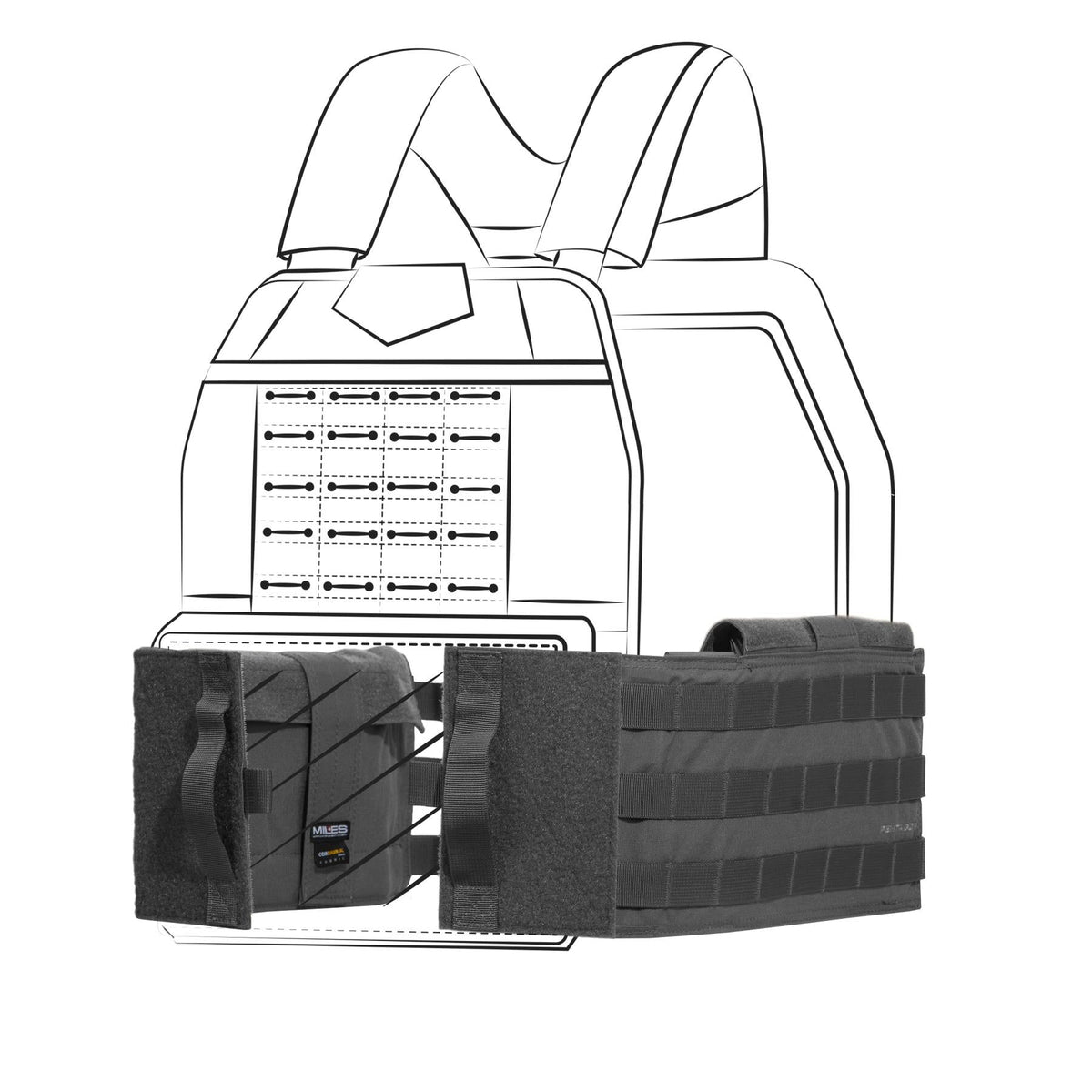 Pentagon Combat centură modulară pentru vestă, gri