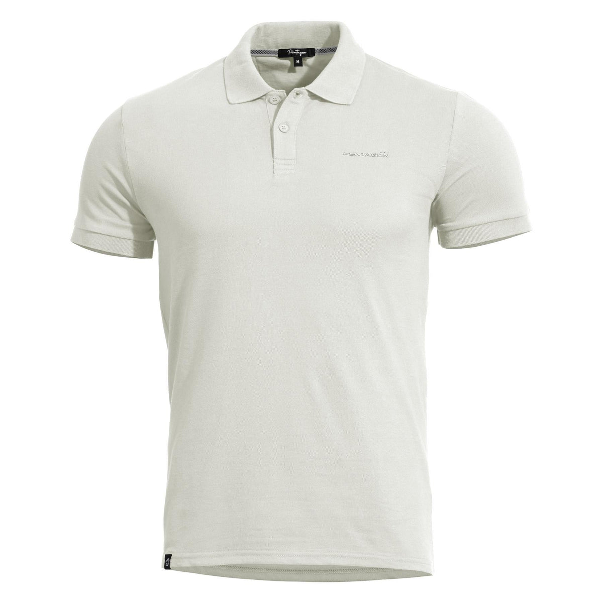 Pentagon Moth Piquet tricou polo, alb
