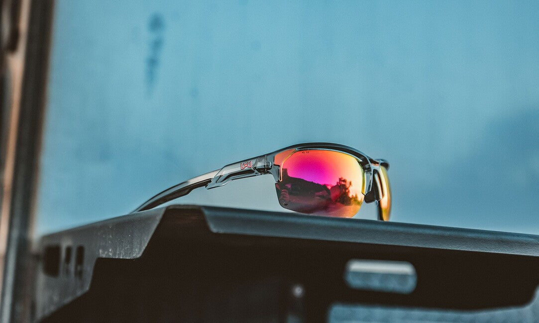Wiley X Jakl ochelari de soare, Captivate Red Mirror/ Gloss Crystal Grey