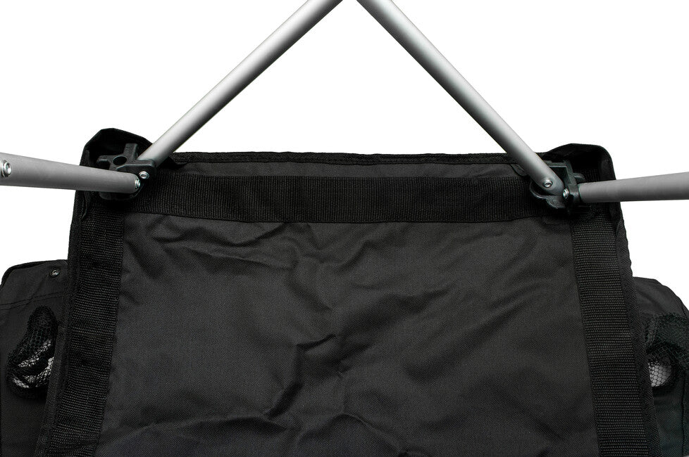 BasicNature Comfort scaun de camping, negru