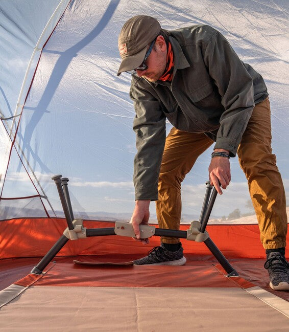 Klymit Mesa Cot XL pat de camping, roșu