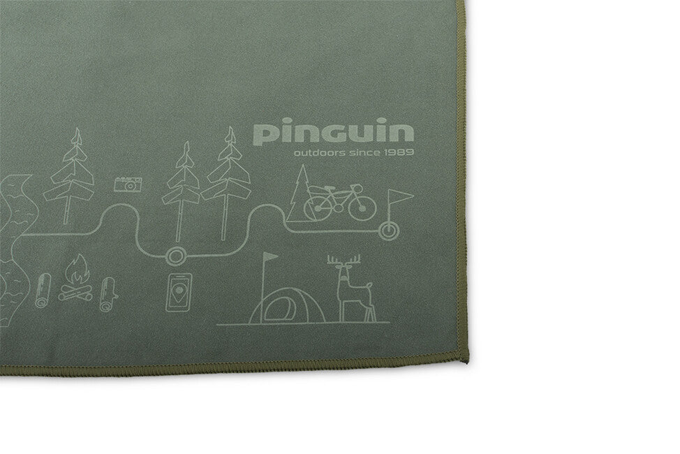 Pinguin Micro towel Map prosop 60 x 120 cm, albastru