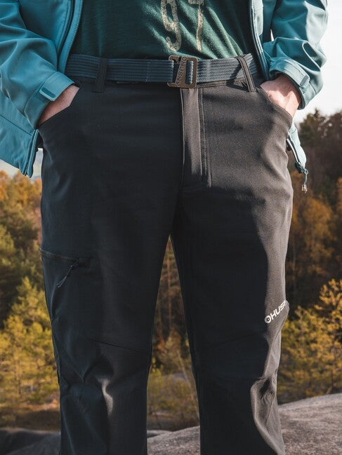 HUSKY Kavia pantaloni softshell pentru bărbați, negri
