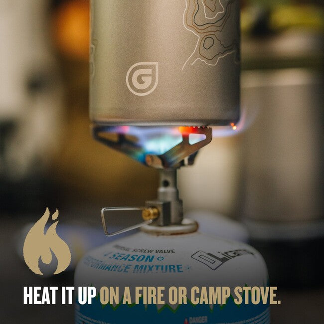 GRAYL GeoPress™ Titanium Purifier sticlă de filtrare + capac de gătit, Covert Black