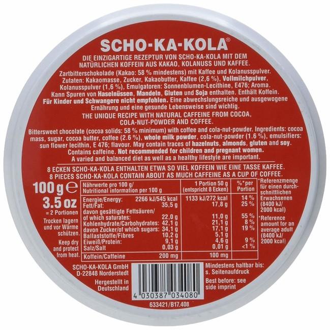 Scho-ka-kola ciocolată neagră, 100g