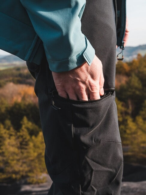 HUSKY Kavia pantaloni softshell pentru bărbați, negri