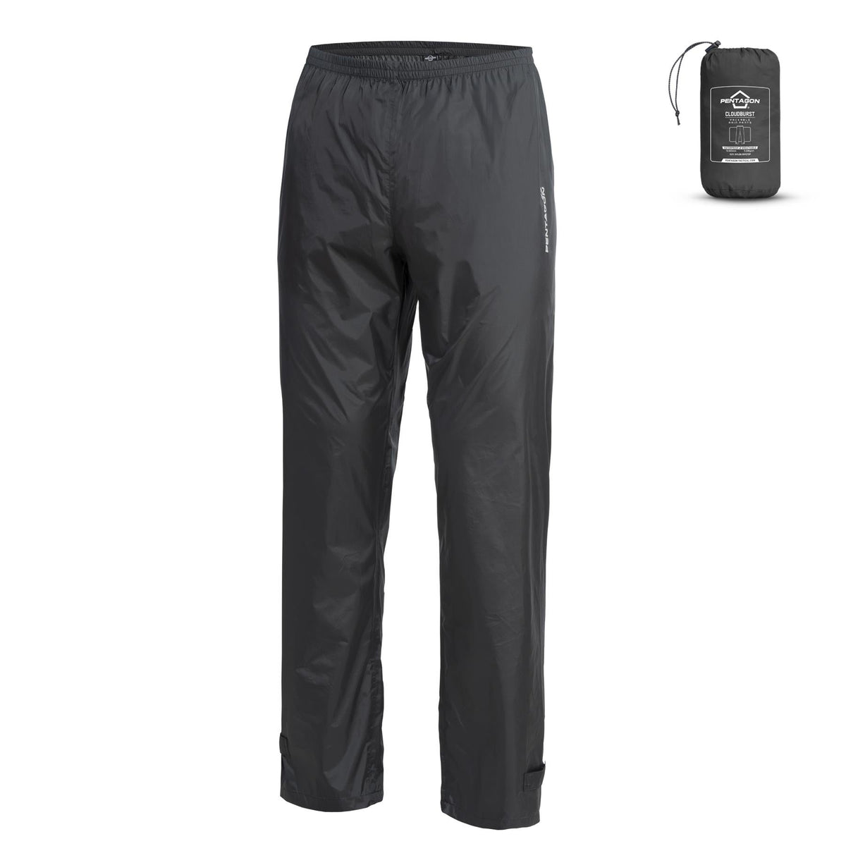 Pentagon Cloudburst Packable pantaloni, neagri