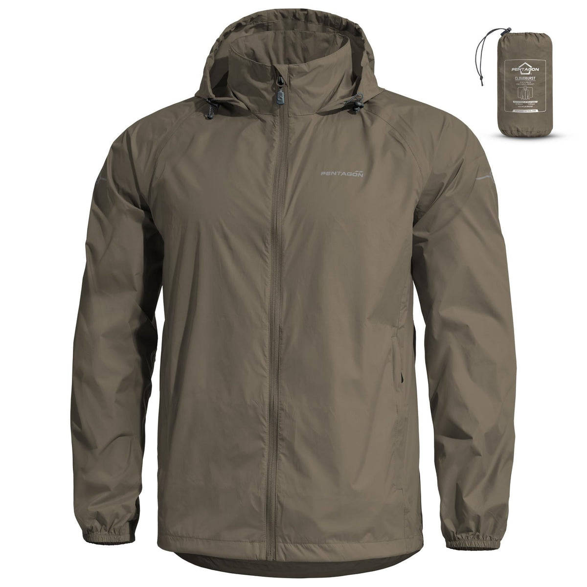 Pentagon Cloudburst Packable geacă pentru bărbați, RAL7013