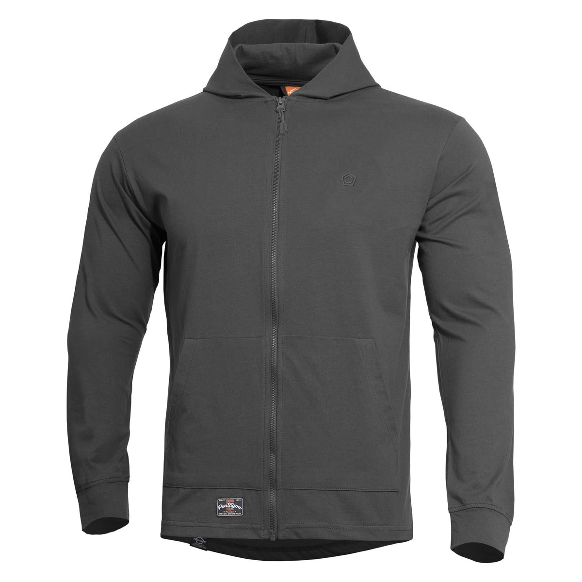 Pentagon Agis Ring Spun hanorac cu glugă pentru bărbați, Cinder Grey