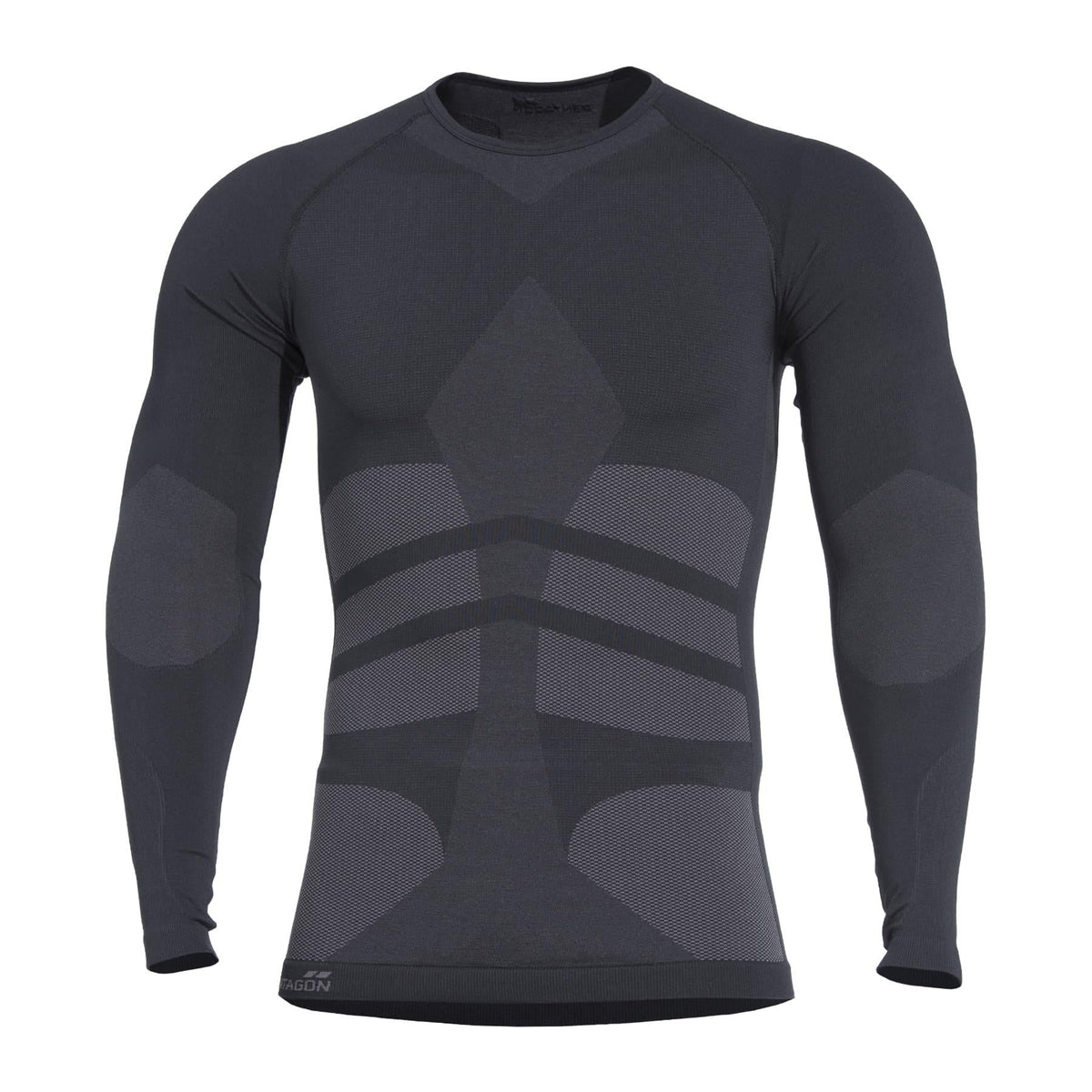 Pentagon Plexis tricou funcțional cu mânecă lungă, negru