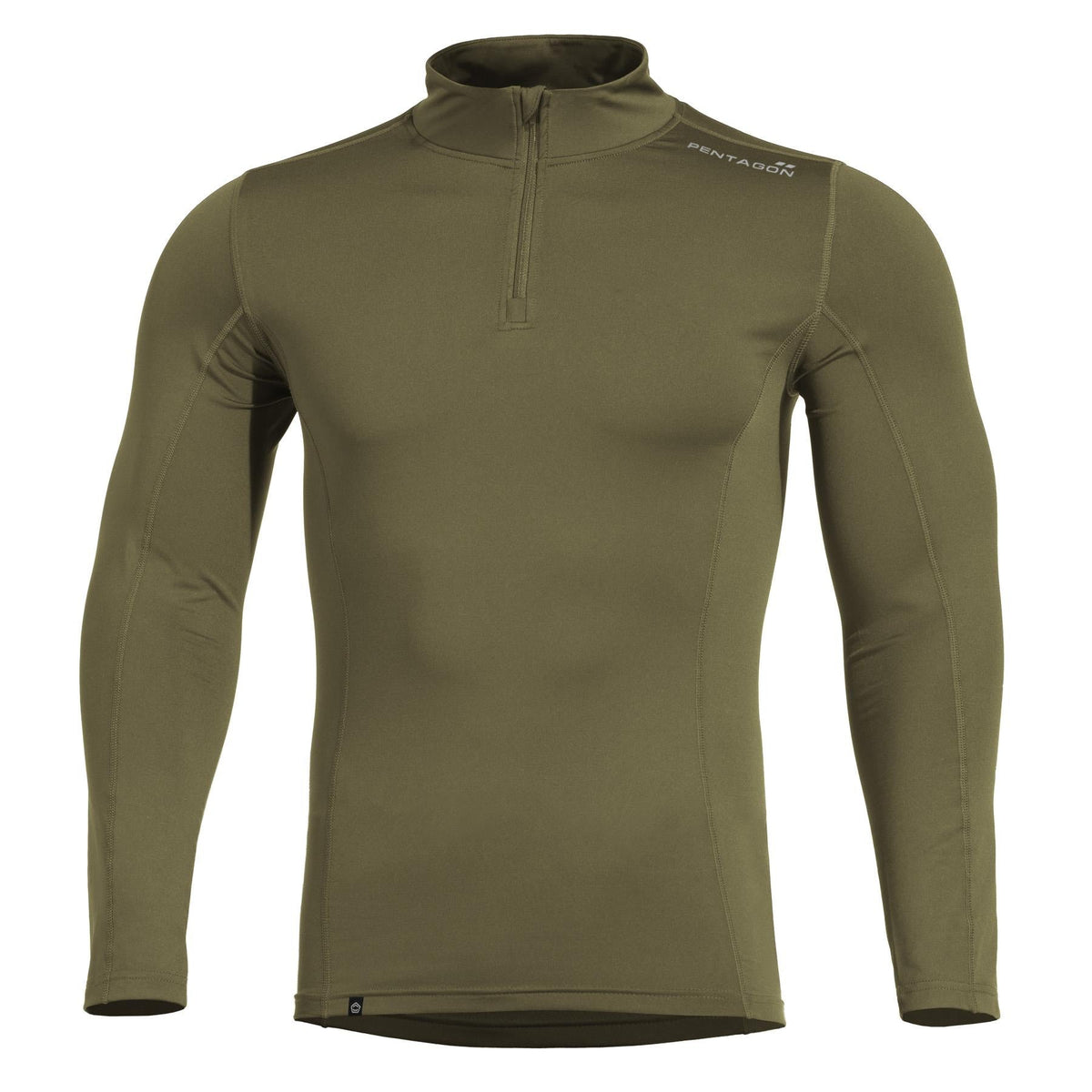 Pentagon Pindos 1/2 tricou cu fermoar, olive green
