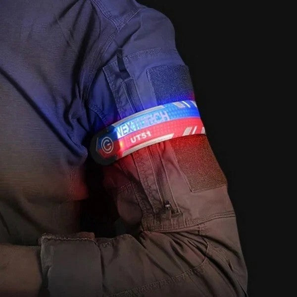 NexTorch® UT51 bandă de siguranță intermitentă, roșie-albastru