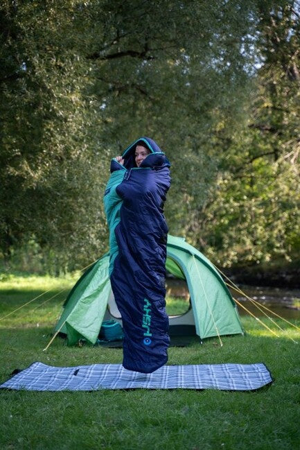 HUSKY sac de dormit iarnă sintetic Emotion -20, albastru/mentol