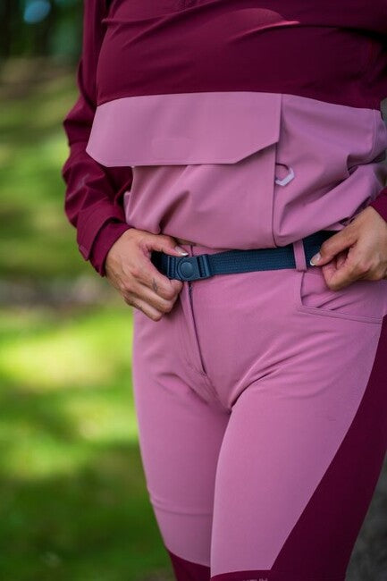 HUSKY Keiry pantaloni outdoor pentru femei, bordo/roz