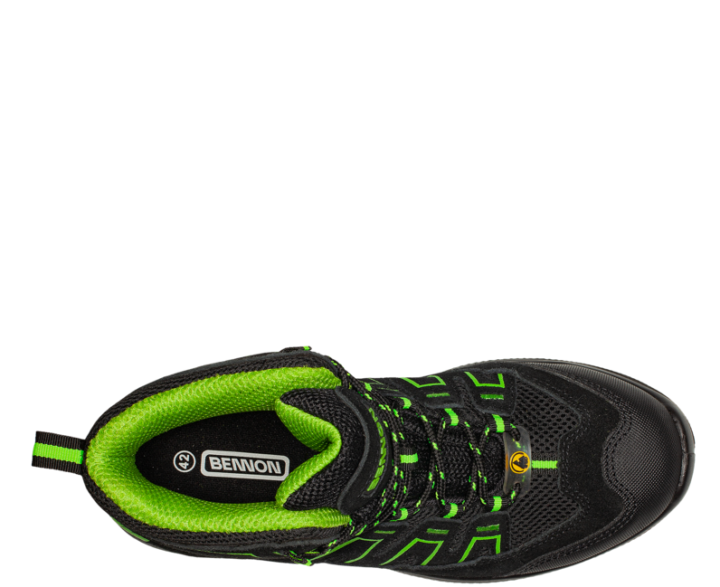 BENNON ALEGRO S1P ESD pantofi de lucru, verzi