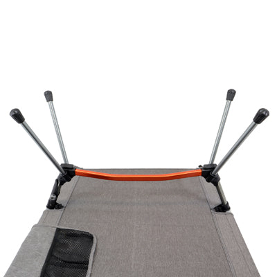 BasicNature pat de camping ridicat, 190 cm, gri