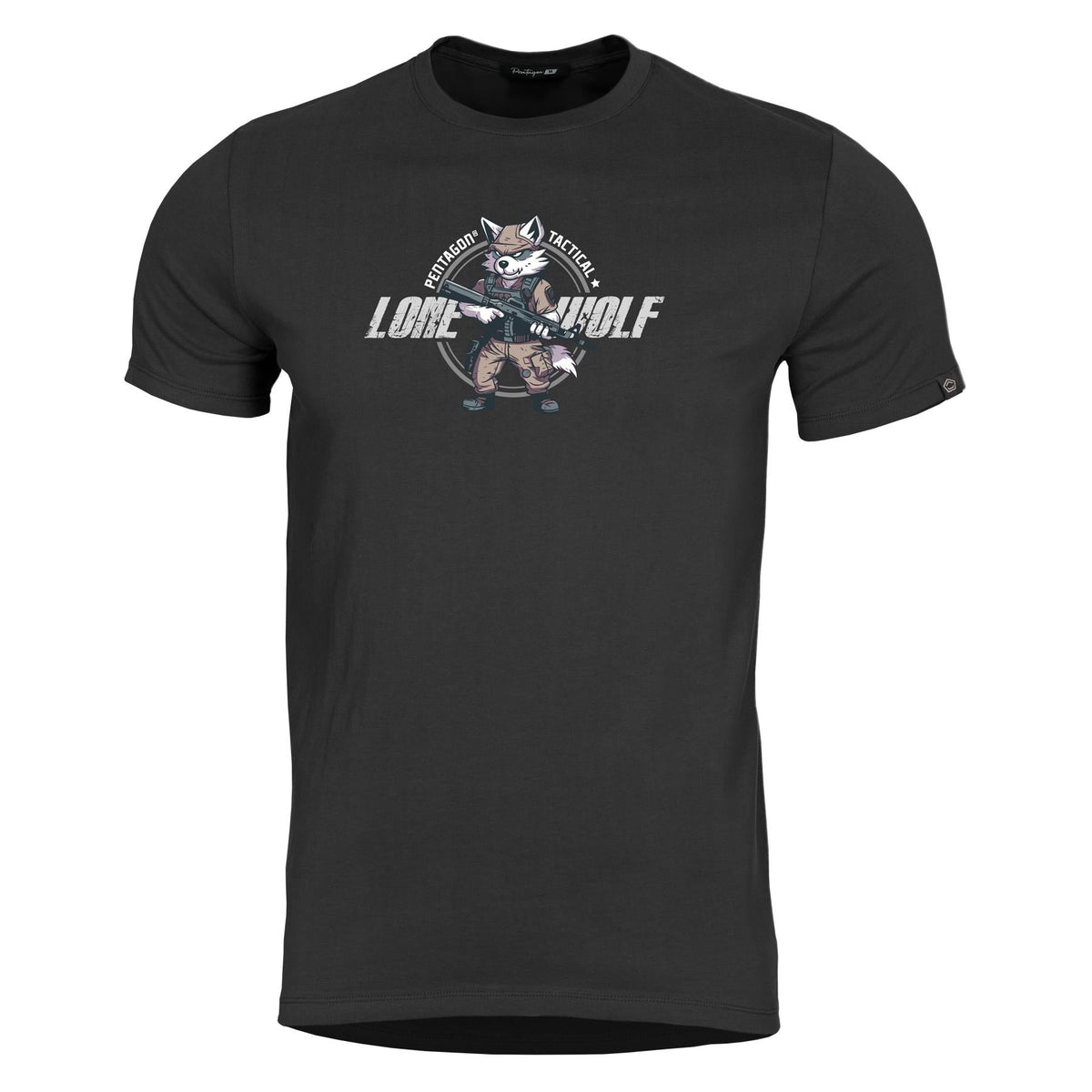 Pentagon Ageron Lone Wolf tricou, negru