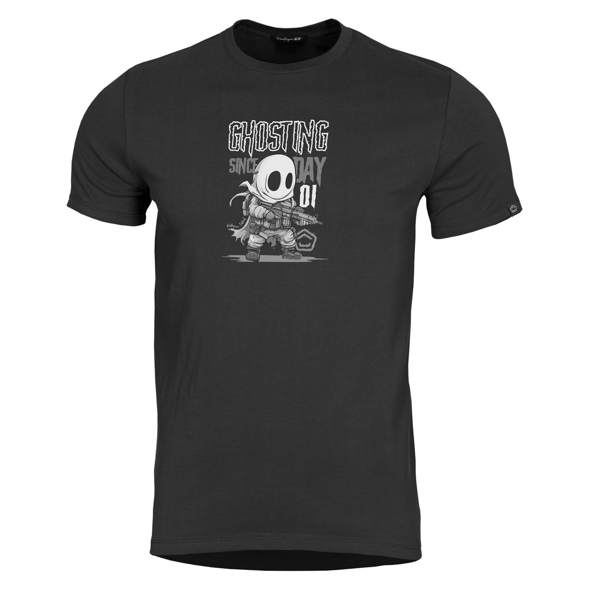 Pentagon Ghosting tricou pentru bărbați cu mânecă scurtă, negru