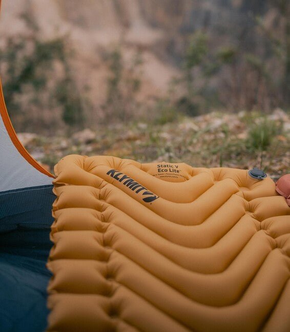 Klymit Static V Lite ECO saltea de dormit, auriu deschis