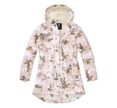 Brandit Marsh Lake parka de iarnă pentru femei cu glugă, Candy camo