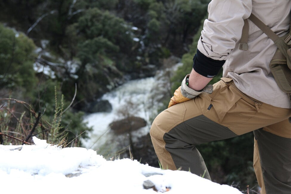 Helikon-Tex HYBRID OUTBACK pantaloni Dura Canvas DuraCanvas, Coyote / Taiga Green