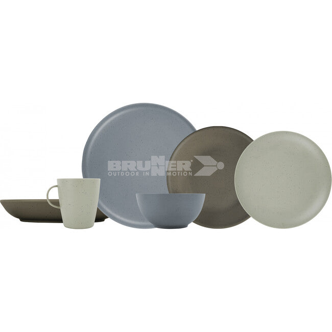 Brunner Lunch Box Pla Tierra set de tacâmuri de camping, maro
