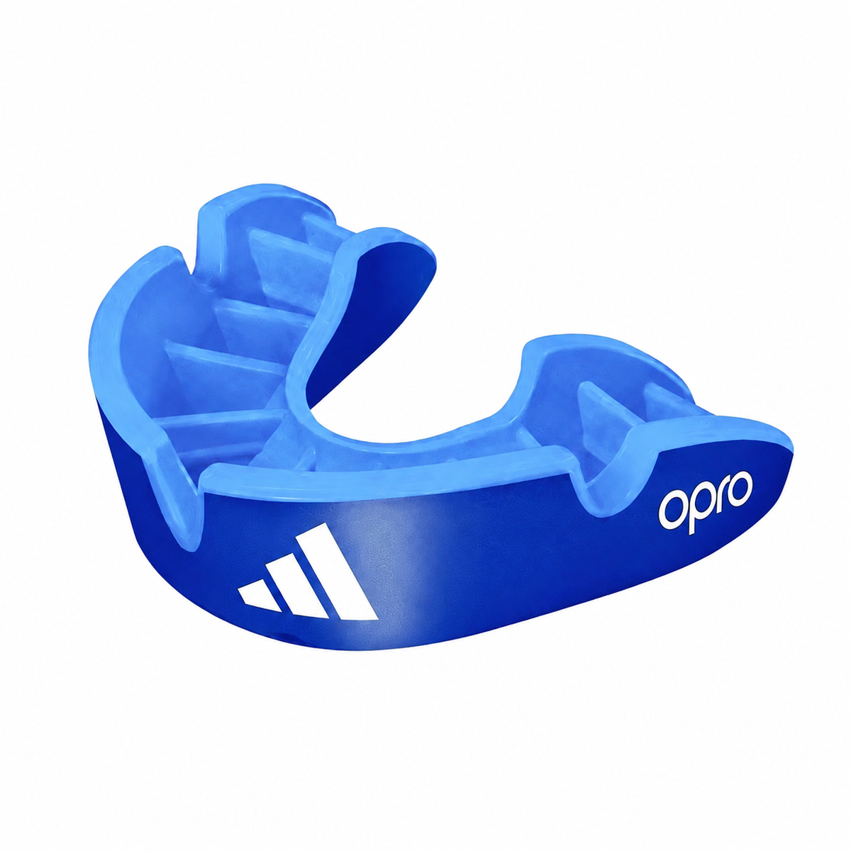 Adidas Opro Gen4 Silver protecție dentară, albastră