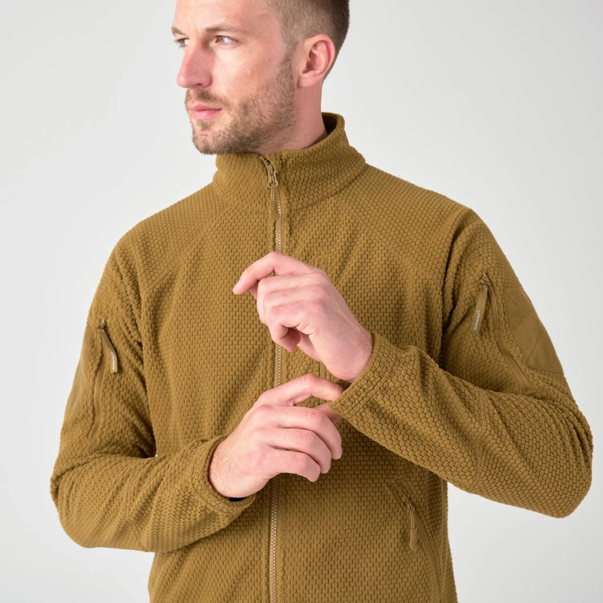 Helikon-Tex Alpha Tactical flisová bunda, čierna – detail 6