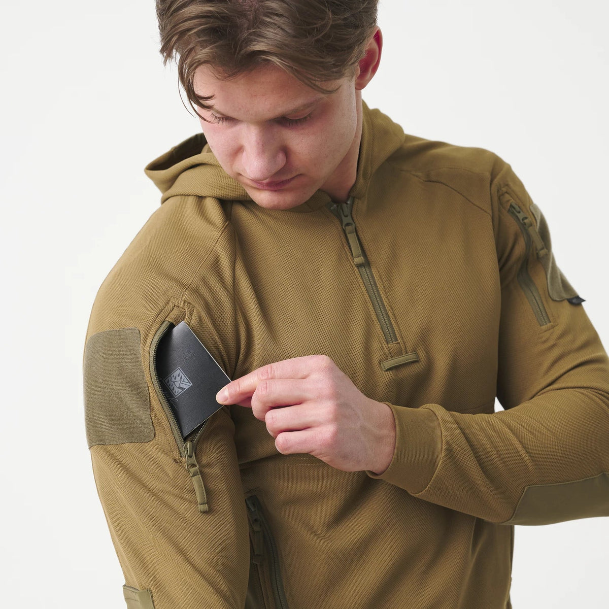Helikon-Tex Range Hoodie hanorac cu glugă TopCool, Coyote/adaptive green