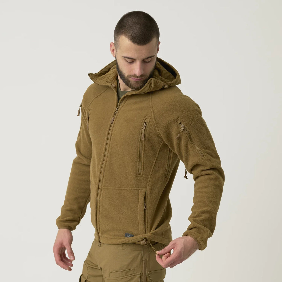 Helikon-Tex Patriot Mk 2 bunda Hybridný fleece, Shadow Grey / Black – detail 7