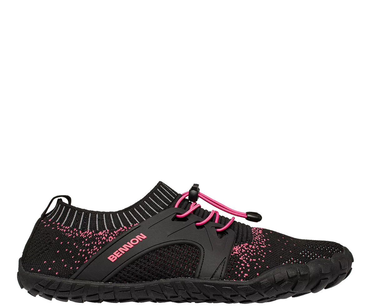 BENNON BOSKY pantofi barefoot, negri/roz