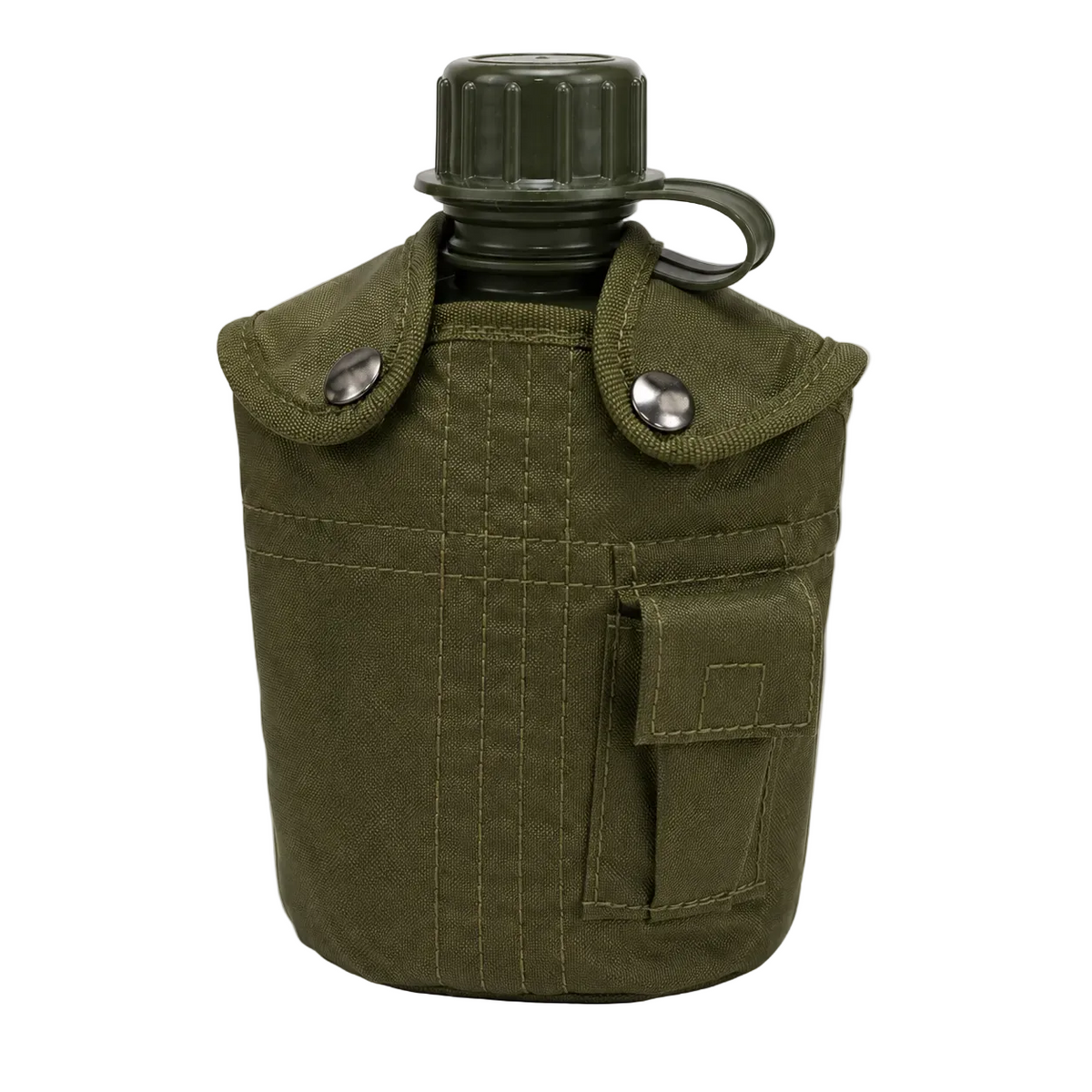 Dragowa Tactical ploscă cu bol ALU 1L, verde