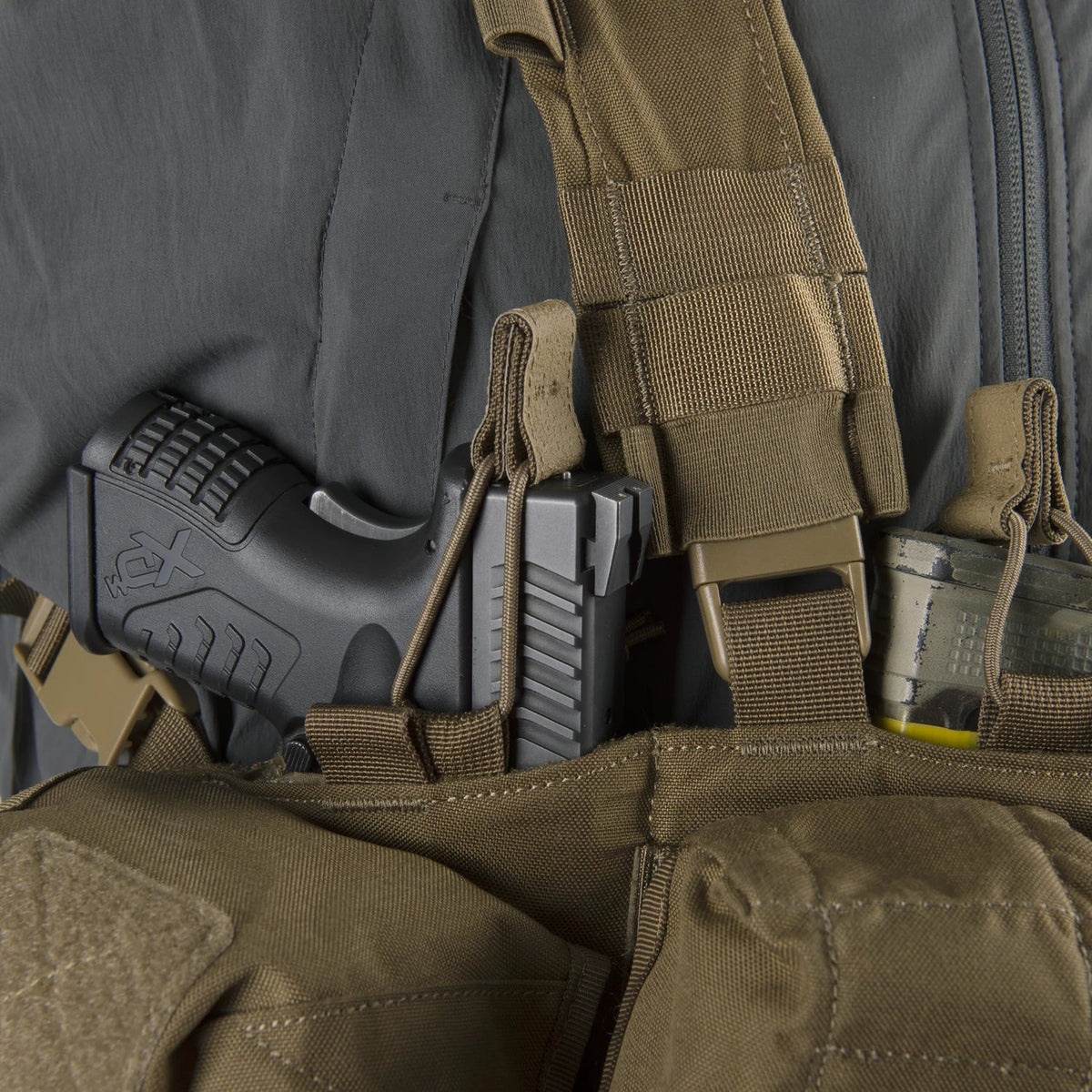 Helikon-Tex Guardian Chest Rig® platformă universală pentru transport muniție și echipament, Olive Green