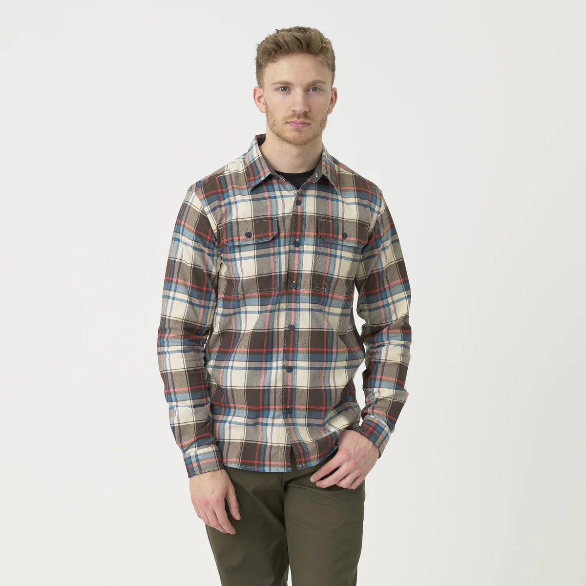 Helikon-Tex GreyMan košeľa Foggy Meadow Plaid – detail