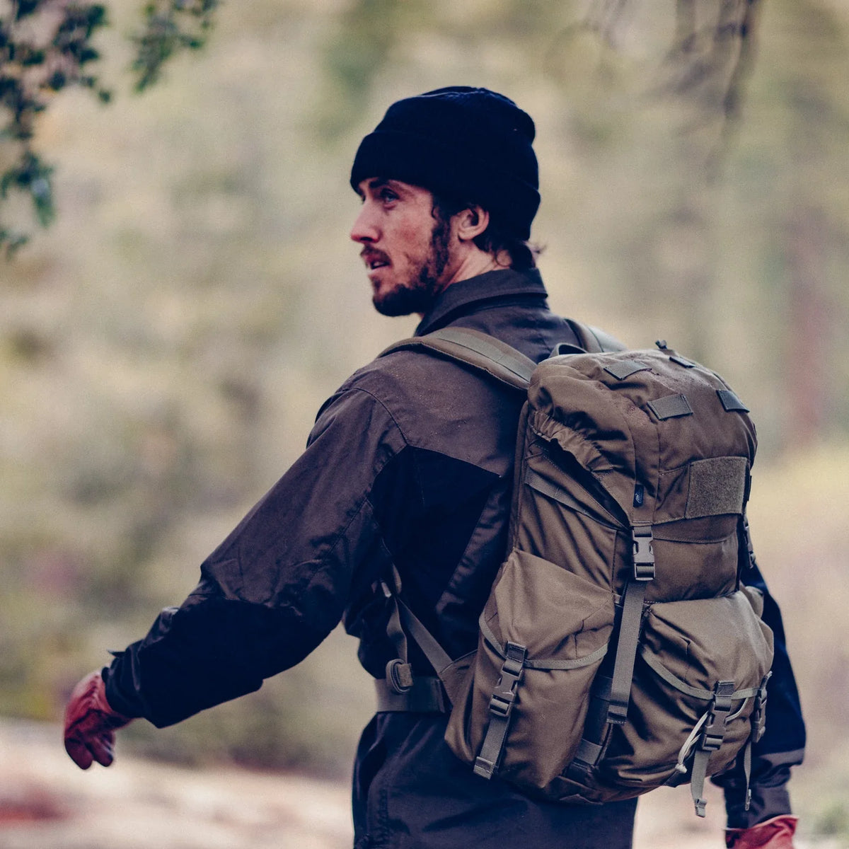 Helikon-Tex WOODSMAN košeľa Taiga Green / Black – v použití 1