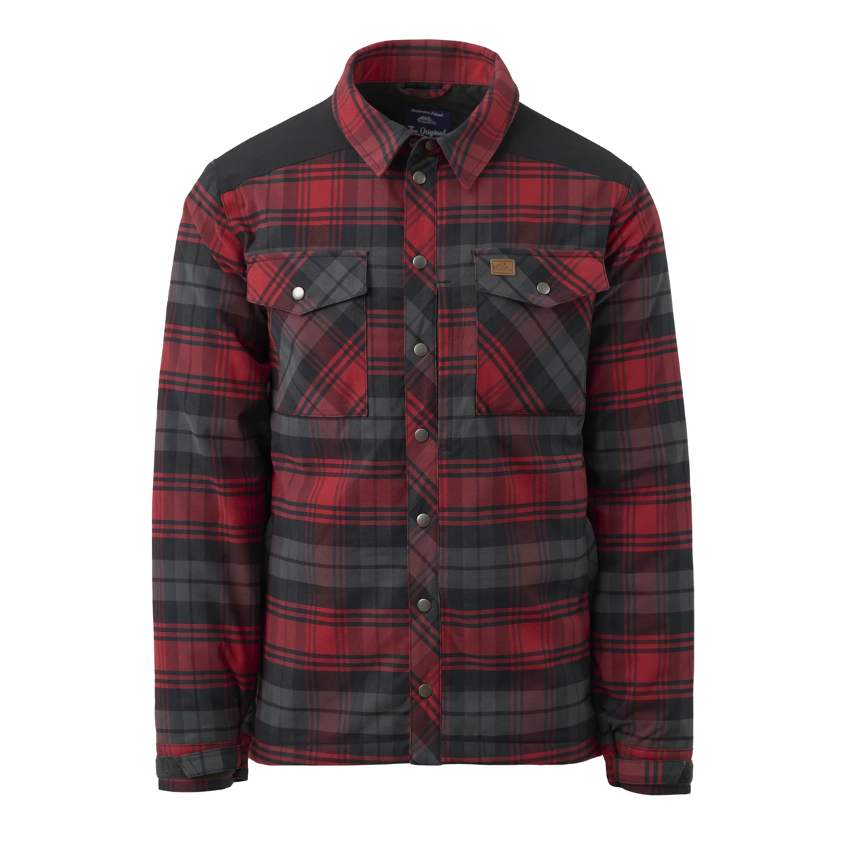 Helikon-Tex Warden zimná košeľa, Slate Crimson Plaid
