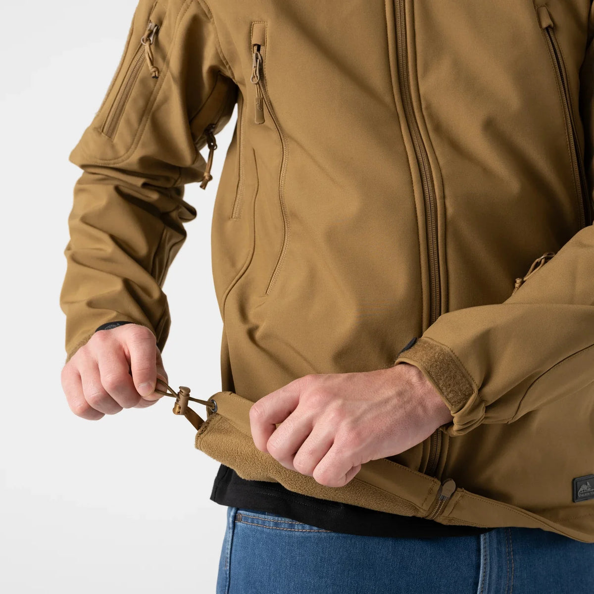 Helikon-Tex GUNFIGHTER bunda Shark Skin, zelená – detail 4
