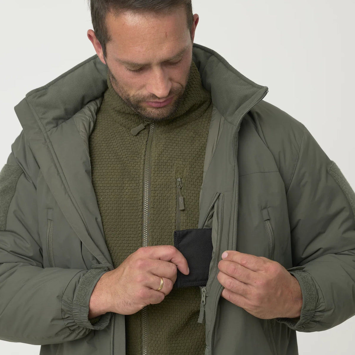 Helikon-Tex LEVEL 7 ľahká zimná bunda Climashield Apex 100g, Coyote – detail 6