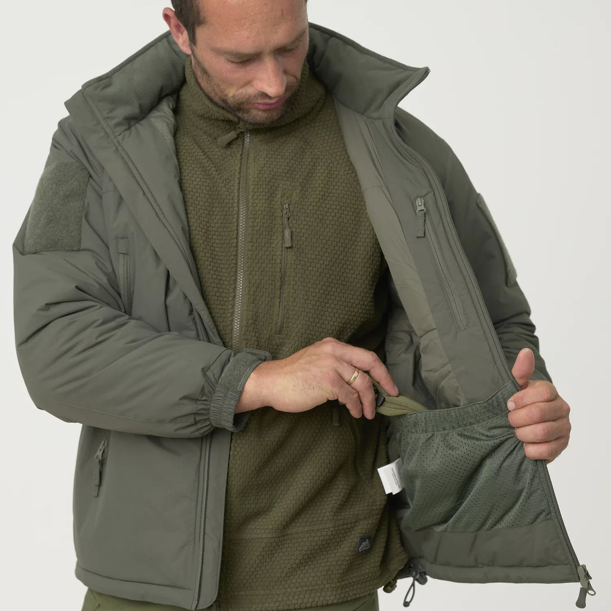 Helikon-Tex LEVEL 7 ľahká zimná bunda Climashield Apex 100g, Coyote – detail 7