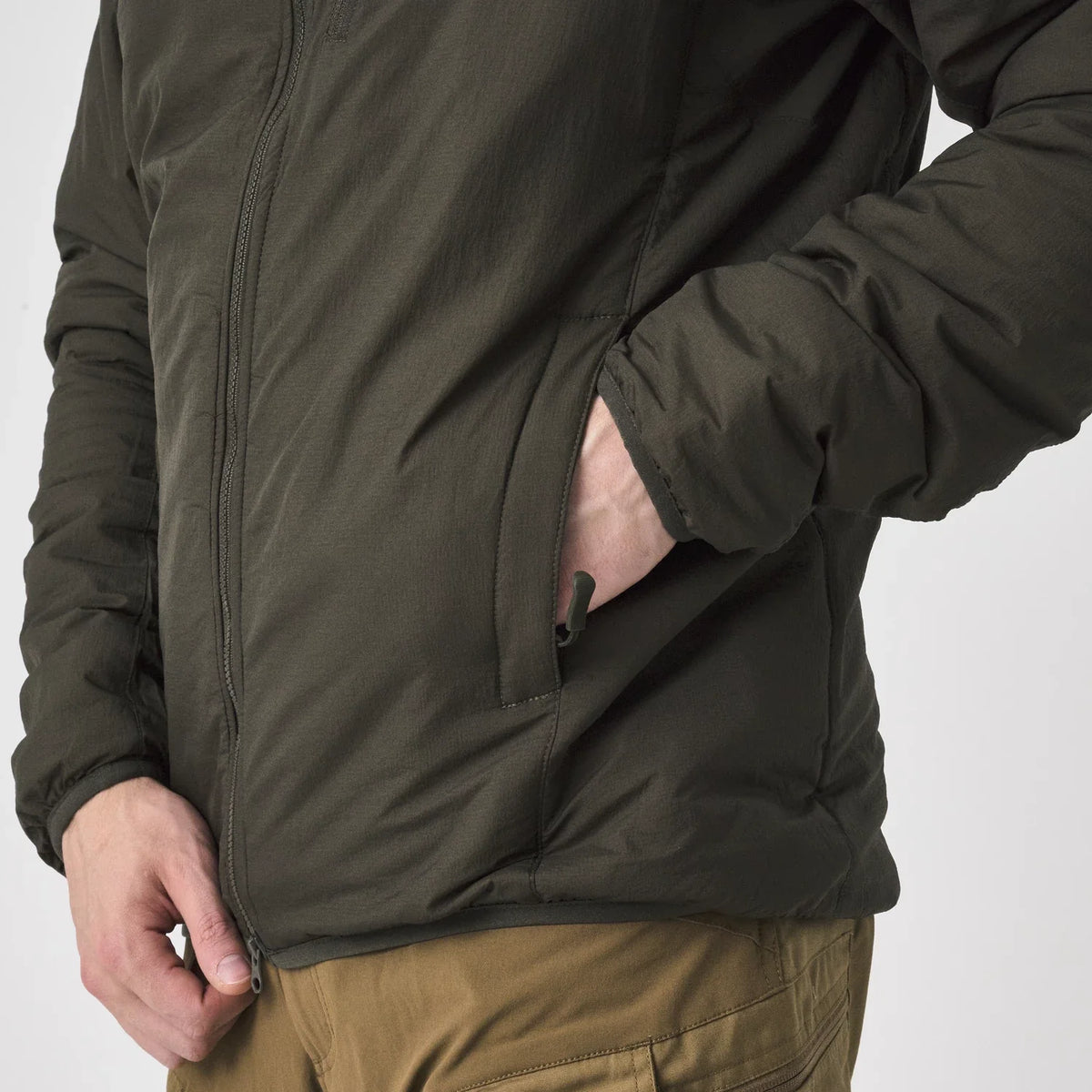 Helikon-Tex WOLFHOUND bunda s kapucňou Climashield Apex, Shadow Grey – detail 4