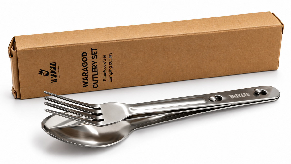 WARAGOD Cibax set tacâmuri din inox, 3 piese